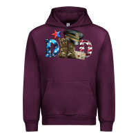 Mauve Wine dad military boots and hat Urban Hoodie - Artiststas
