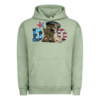 Pigment Oil Green dad military boots and hat Urban Hoodie - Artiststas