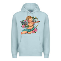 Blue Mist cupid valentine's day Premium Hoodie - RanaPortraitStore