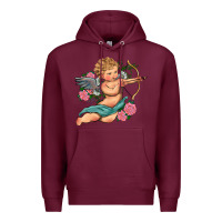 Burgundy cupid valentine's day Premium Hoodie - RanaPortraitStore