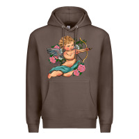 Coffee cupid valentine's day Premium Hoodie - RanaPortraitStore