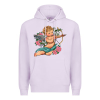 Lilac cupid valentine's day Premium Hoodie - RanaPortraitStore