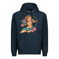 Navy cupid valentine's day Premium Hoodie - RanaPortraitStore