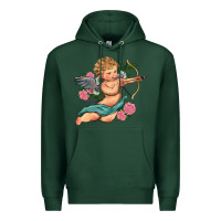 Sports Green cupid valentine's day Premium Hoodie - RanaPortraitStore