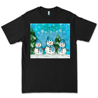 Black snowman Premium Tee - MaliasSmallBusiness