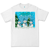 White snowman Premium Tee - MaliasSmallBusiness