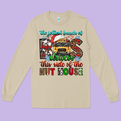 The Jolliest Bunch Of Drivers This Side Of The Nut Long Sleeve Tee Designed By Texasbilliewilder