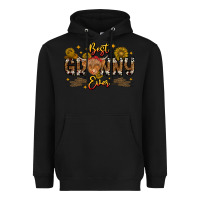 Black best granny ever western theme Heavyweight Hoodie - CowhideDigitalArt