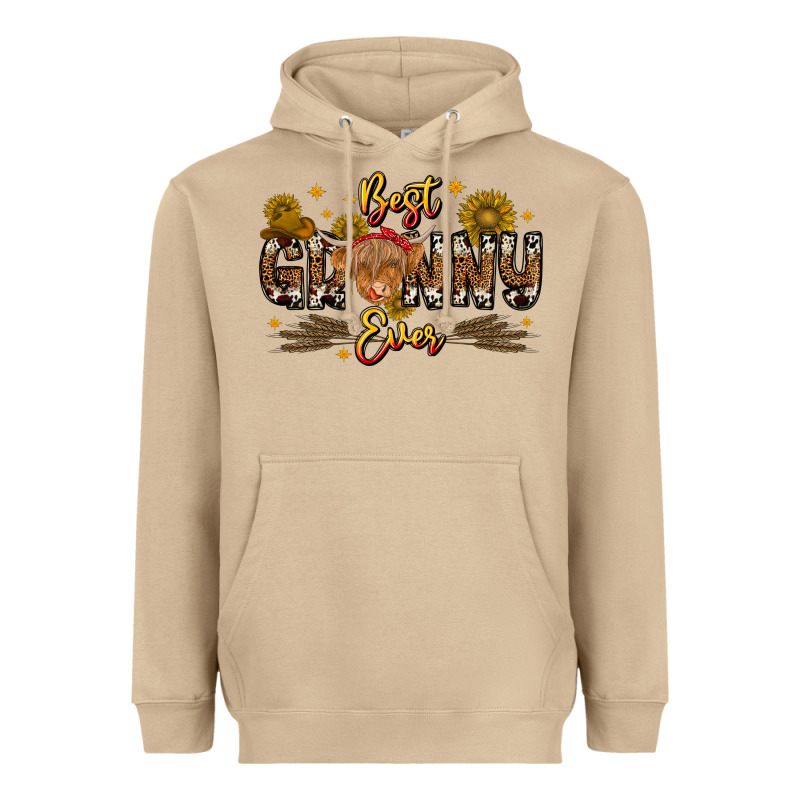 Best Granny Ever Western Theme Heavyweight Hoodie by CowhideDigitalArt | Teevron