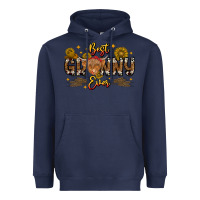Navy best granny ever western theme Heavyweight Hoodie - CowhideDigitalArt
