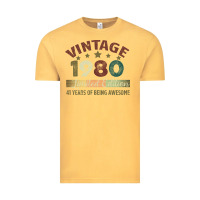 Vintage Mustard Vintage 1980 Limited Edition 41 Years Of Being Awesome Vintage Tee - Bettercallsaul