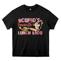Black cupid's favorite lunch lady Heavy Core Tee - MaliasSmallBusiness