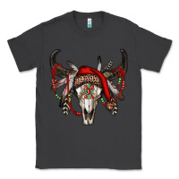 Smoke Western Christmas Bull Skull Classic Tee - RanaPortraitStore