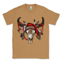 Toasted Coconut Western Christmas Bull Skull Classic Tee - RanaPortraitStore