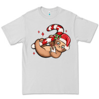 Dove Grey cute christmas sloth Premium Tee - MaliasSmallBusiness