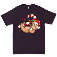 Plum cute christmas sloth Premium Tee - MaliasSmallBusiness