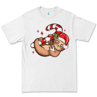 White cute christmas sloth Premium Tee - MaliasSmallBusiness