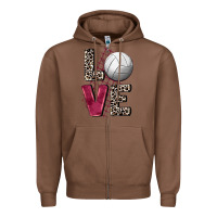 Chestnut love volleyball Zipper Hoodie - FaDigitalArtStudio