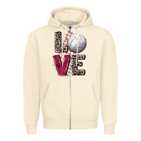Sandshell love volleyball Zipper Hoodie - FaDigitalArtStudio