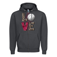Smoke love volleyball Zipper Hoodie - FaDigitalArtStudio