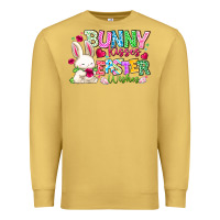 Antique Gold Bunny Kisses Easter Wishes Premium Sweatshirt - CowhideDigitalArt