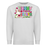 Dove Grey Bunny Kisses Easter Wishes Premium Sweatshirt - CowhideDigitalArt