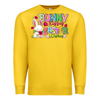 Lemon Bunny Kisses Easter Wishes Premium Sweatshirt - CowhideDigitalArt
