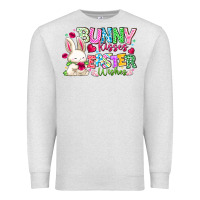 Oatmeal Heather Bunny Kisses Easter Wishes Premium Sweatshirt - CowhideDigitalArt