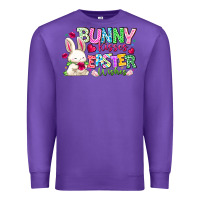 Purple Bunny Kisses Easter Wishes Premium Sweatshirt - CowhideDigitalArt