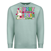 Seafoam Bunny Kisses Easter Wishes Premium Sweatshirt - CowhideDigitalArt