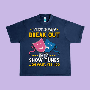 My Brain Is 95% Show Tunes. Funny Theatre Gift. Urban Heavy Tee Designed By Bettercallsaul