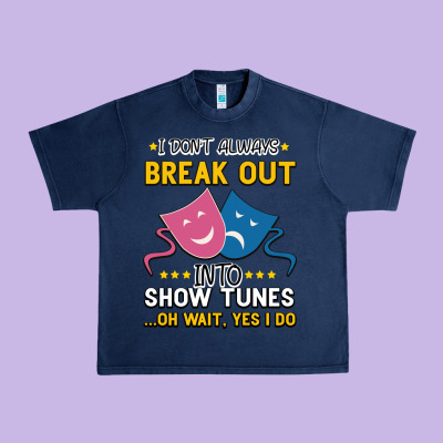 My Brain Is 95% Show Tunes. Funny Theatre Gift. Urban Heavy Tee Designed By Bettercallsaul