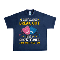 Navy My Brain is 95% Show Tunes. Funny Theatre Gift. Urban Heavy Tee - Bettercallsaul