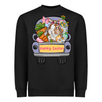 Happy Easter Bunny Truck Easter Day Heavyweight Sweatshirt | Teevron