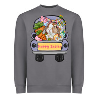 Storm Happy Easter bunny truck Easter Day Heavyweight Sweatshirt - CowGirlArtShop