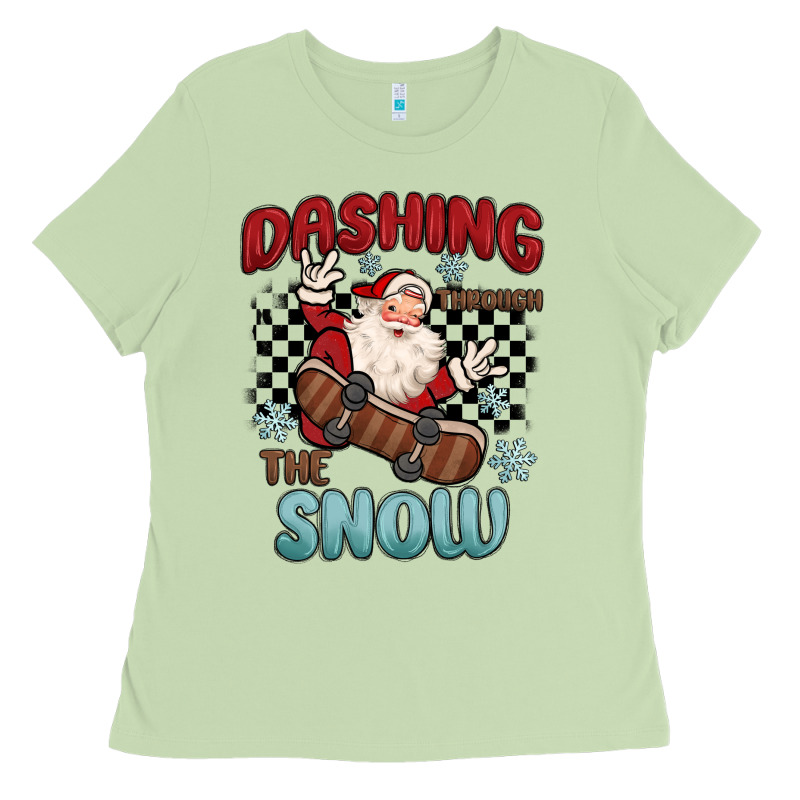 Dashing Through The Snow Ladies Tee by MaliasSmallBusiness | Teevron