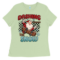 Matcha dashing through the snow Ladies Tee - MaliasSmallBusiness