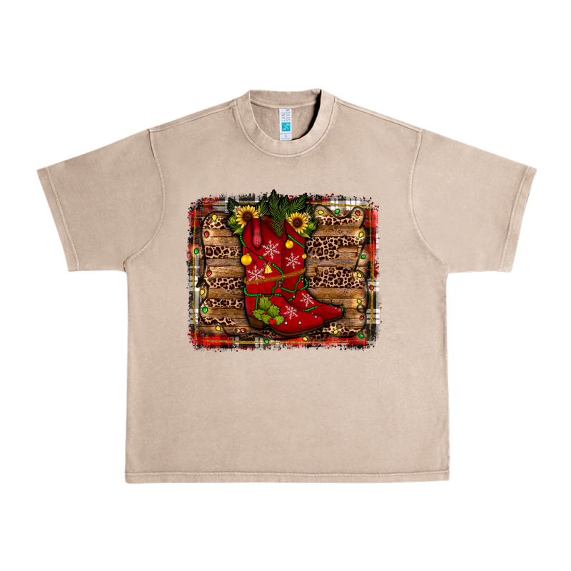 Cowboy Boots Christmas Urban Heavy Tee by JahusDesignShop | Teevron