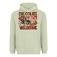 Matcha Chcolate is my Valentine Heavyweight Hoodie - CowhideDigitalArt