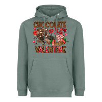 Sage Chcolate is my Valentine Heavyweight Hoodie - CowhideDigitalArt