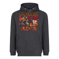 Smoke Chcolate is my Valentine Heavyweight Hoodie - CowhideDigitalArt