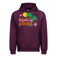 Mauve Wine beach please Urban Hoodie - Artiststas