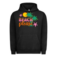 Pigment Black beach please Urban Hoodie - Artiststas
