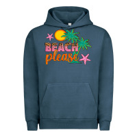 Pigment Midnight Navy beach please Urban Hoodie - Artiststas