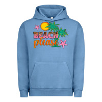 Pigment Pebble Blue beach please Urban Hoodie - Artiststas