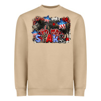 Mushroom Oh my stars pig Heavyweight Sweatshirt - CowGirlArtShop