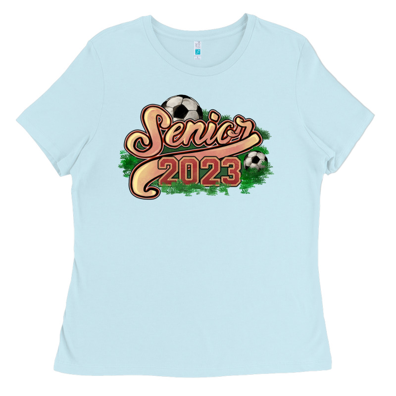 Senior 2023 Soccer Ladies Tee by NancyCooperArtShop | Teevron