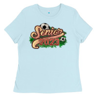 Baby Blue senior 2023 soccer Ladies Tee - NancyCooperArtShop