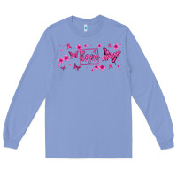 Colony Blue hope breast cancer butterfly Long Sleeve Tee - Jasminsmagicworld