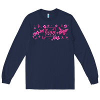 Hope Breast Cancer Butterfly Long Sleeve Tee | Teevron